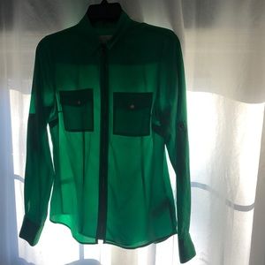 Michael Kors Green Blouse